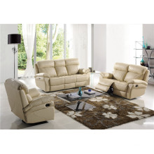 Подлинная кожаный кожаный диван для дивана Электрический диван для отдыха (765)